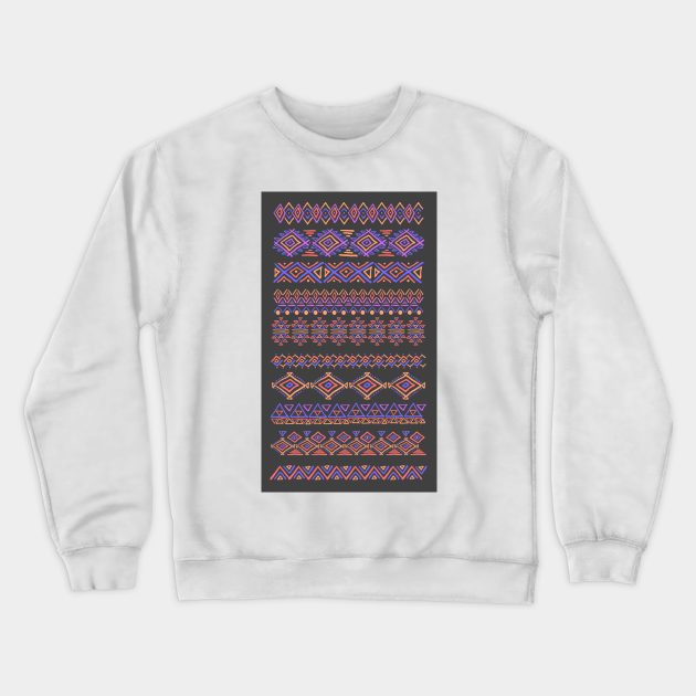 Set of geometric seamless patterns Crewneck Sweatshirt by Olga Berlet